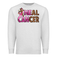 Oatmeal Heather Heal Cancer Premium Sweatshirt - texasbilliewilder