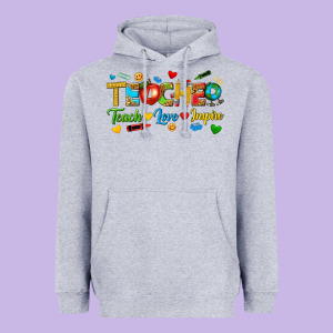 Teacher Teach Love Inspire Tbw Heavyweight Hoodie Designed By Texasbilliewilder