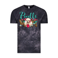 Cloud Black poodle mom Vintage Tee - Artiststas