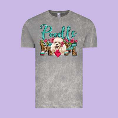 Poodle Mom Vintage Tee Designed By Artiststas