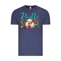 Vintage Denim poodle mom Vintage Tee - Artiststas