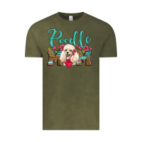 Vintage Olive poodle mom Vintage Tee - Artiststas