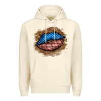 Sandshell western 4 of july lips Premium Hoodie - BundleAndBundleShop