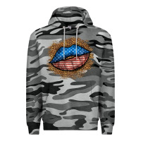 Slate Camo western 4 of july lips Premium Hoodie - BundleAndBundleShop