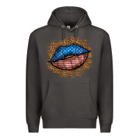 Smoke western 4 of july lips Premium Hoodie - BundleAndBundleShop