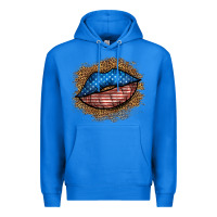 True Royal western 4 of july lips Premium Hoodie - BundleAndBundleShop