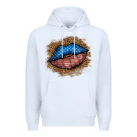 White western 4 of july lips Premium Hoodie - BundleAndBundleShop