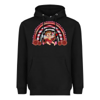 Black valentine's day cupid rainbow Heavyweight Hoodie - RanaPortraitStore