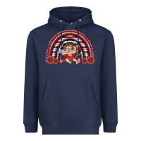 Navy valentine's day cupid rainbow Heavyweight Hoodie - RanaPortraitStore