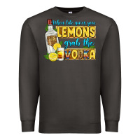 Smoke when life gives you lemons grab the vodka Premium Sweatshirt - Zillion Design Studio