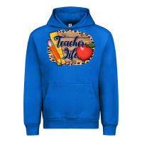 Cobalt teacher life background 3200x2400 Urban Hoodie - AdoDesignShop