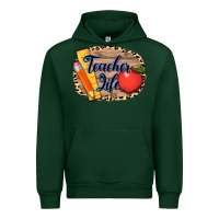 Forest Green teacher life background 3200x2400 Urban Hoodie - AdoDesignShop