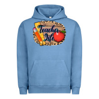 Pigment Pebble Blue teacher life background 3200x2400 Urban Hoodie - AdoDesignShop