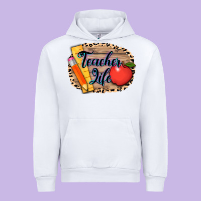 Teacher Life Background 3200x2400 Urban Hoodie Designed By Adodesignshop
