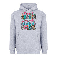 Heather Grey i m not snarky i m just selectively polite Heavyweight Hoodie - Zillion Design Studio