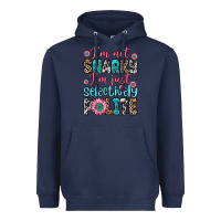Navy i m not snarky i m just selectively polite Heavyweight Hoodie - Zillion Design Studio