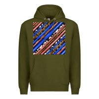 Army Green western america seamless pattern Premium Hoodie - BundleAndBundleShop