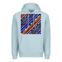 Blue Mist western america seamless pattern Premium Hoodie - BundleAndBundleShop
