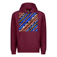 Burgundy western america seamless pattern Premium Hoodie - BundleAndBundleShop