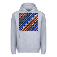 Heather Grey western america seamless pattern Premium Hoodie - BundleAndBundleShop