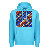 Ocean Blue western america seamless pattern Premium Hoodie - BundleAndBundleShop