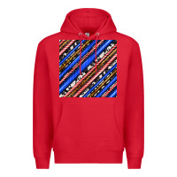 Red western america seamless pattern Premium Hoodie - BundleAndBundleShop