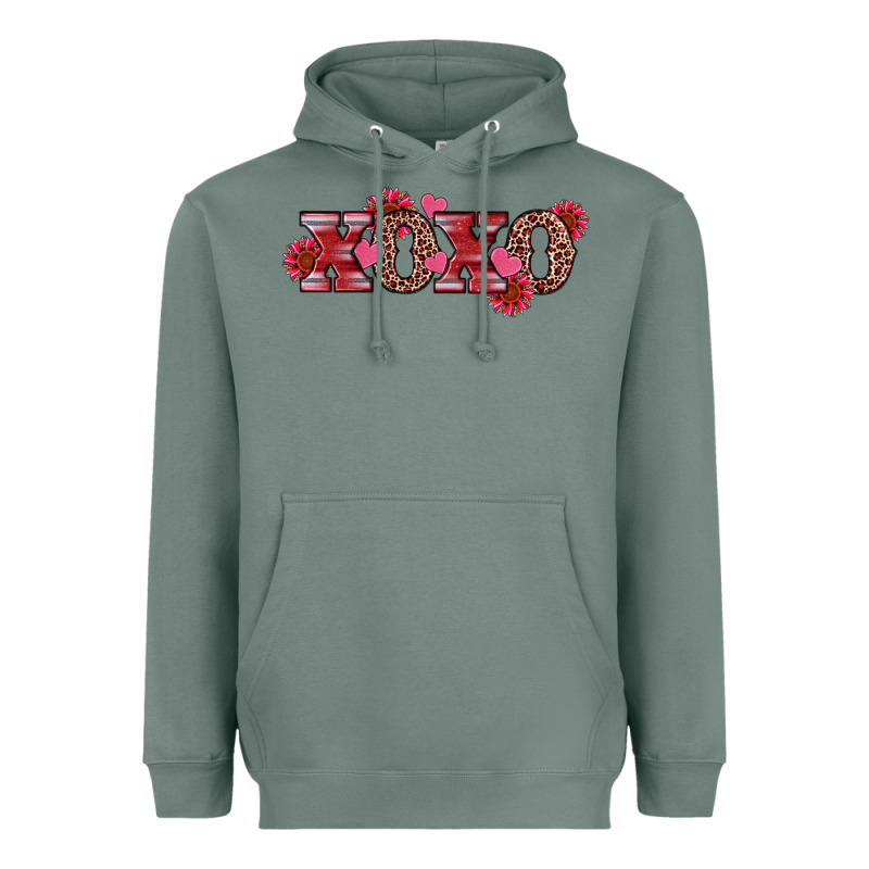 Valentine's Day Xoxo Sunflower Heart Heavyweight Hoodie by RanaPortraitStore | Teevron