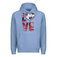 Colony Blue soccer love Premium Hoodie - JahusDesignShop