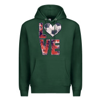 Sports Green soccer love Premium Hoodie - JahusDesignShop