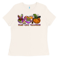 Bone peace love halloween Ladies Tee - BarkalooDesign