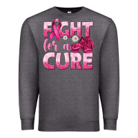 Charcoal Heather Fight For a Cure Premium Sweatshirt - texasbilliewilder