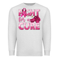 Oatmeal Heather Fight For a Cure Premium Sweatshirt - texasbilliewilder