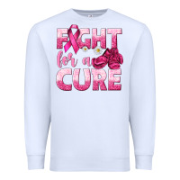 White Fight For a Cure Premium Sweatshirt - texasbilliewilder