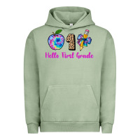 Pigment Oil Green hello first grade tie dye 3200x2400 Urban Hoodie - AdoDesignShop