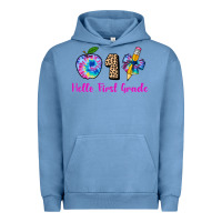 Pigment Pebble Blue hello first grade tie dye 3200x2400 Urban Hoodie - AdoDesignShop