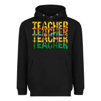 Black teacher teacher teacher Heavyweight Hoodie - texasbilliewilder