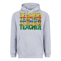 Heather Grey teacher teacher teacher Heavyweight Hoodie - texasbilliewilder