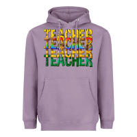 Lavender teacher teacher teacher Heavyweight Hoodie - texasbilliewilder