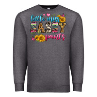 Charcoal Heather western little miss sassy pants Premium Sweatshirt - Zillion Design Studio