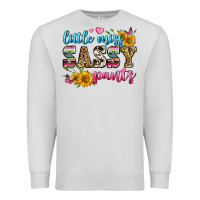 Dove Grey western little miss sassy pants Premium Sweatshirt - Zillion Design Studio