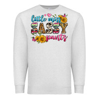 Oatmeal Heather western little miss sassy pants Premium Sweatshirt - Zillion Design Studio