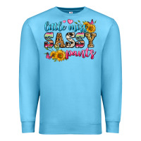 Ocean Blue western little miss sassy pants Premium Sweatshirt - Zillion Design Studio