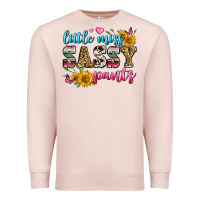Pale Pink western little miss sassy pants Premium Sweatshirt - Zillion Design Studio
