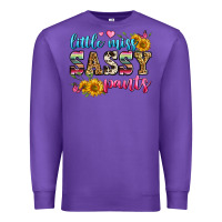 Purple western little miss sassy pants Premium Sweatshirt - Zillion Design Studio