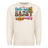 Sandshell western little miss sassy pants Premium Sweatshirt - Zillion Design Studio
