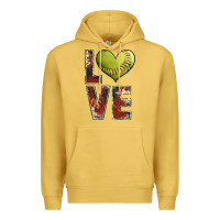 Antique Gold softball love Premium Hoodie - JahusDesignShop