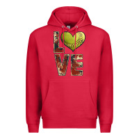 Cardinal softball love Premium Hoodie - JahusDesignShop