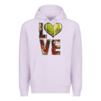 Lilac softball love Premium Hoodie - JahusDesignShop