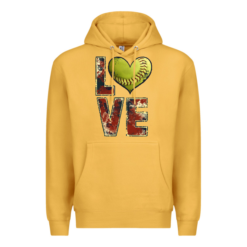 Softball Love Premium Hoodie by JahusDesignShop | Teevron