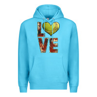 Ocean Blue softball love Premium Hoodie - JahusDesignShop